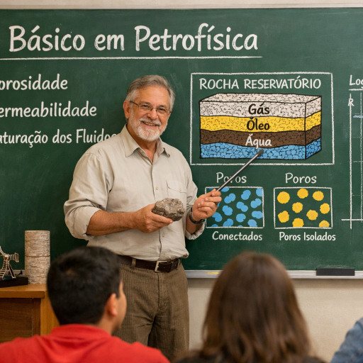 Imagem ilustrativa do curso de Básico em Petrofísica